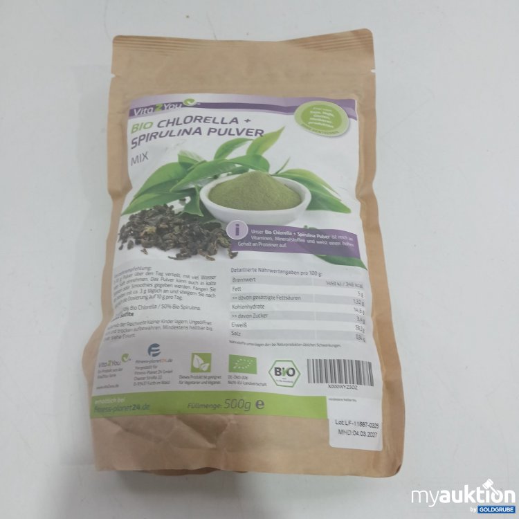 Artikel Nr. 813962 Artikel Nr. 813962: Bio Chlorella Spirulina Pulver 500g