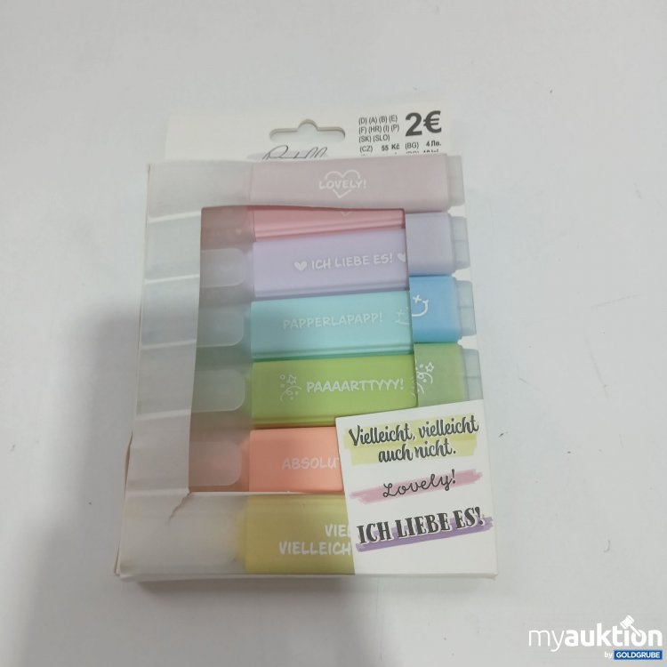 Artikel Nr. 853962 Artikel Nr. 853962: 6 Textmarker Pastell