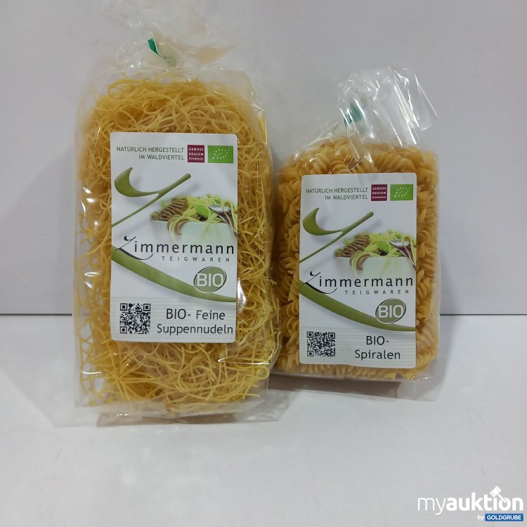 Artikel Nr. 868962: Zimmermann Bio Feine Spiralen und Suppennudeln je 250g