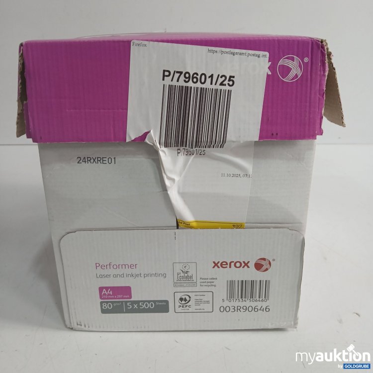Artikel Nr. 955962: Xerox Performer Laser and Inkjet Printing A4 5x500Sheets 