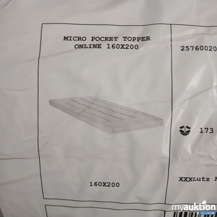 Artikel Nr. 966962: Micro Pocket Topper Online 160x200cm 