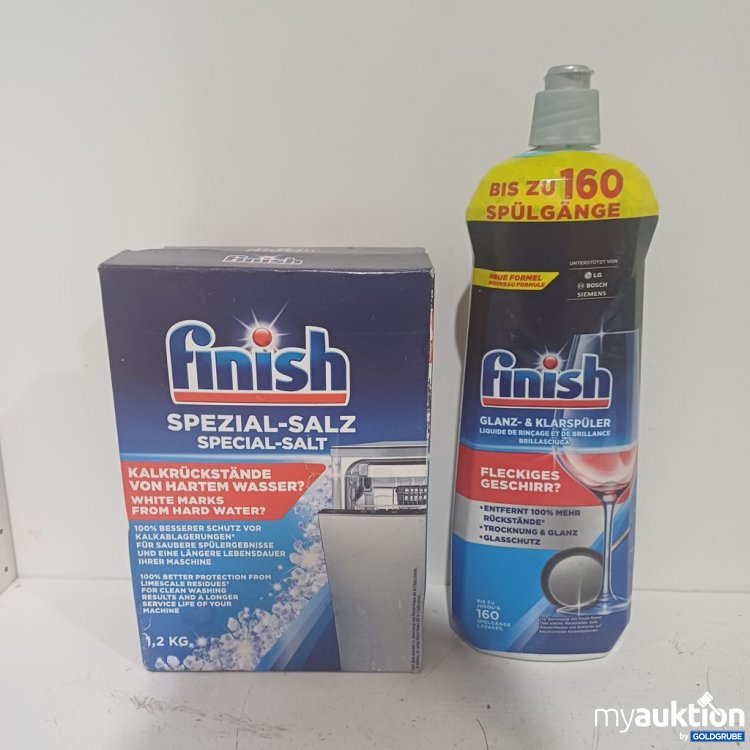 Artikel Nr. 987962: finish Spezial-Salz 2x1,2kg & finish Glanz-Spüler 1x800ml