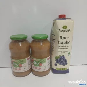 Artikel Nr. 478962: 2x700g bio Apfelmark 1x1l Alnatura Rote Traube Saft