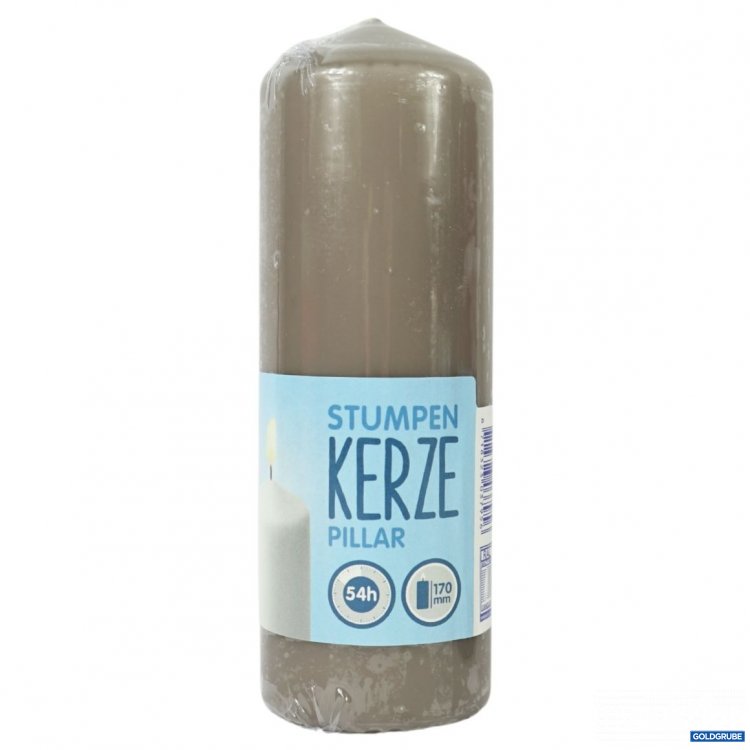 Artikel Nr. 917963 Artikel Nr. 917963: Stumpenkerze grau 6 x 17 cm