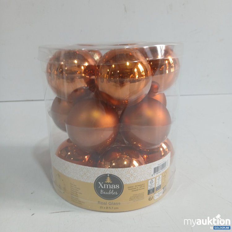 Artikel Nr. 939963: Xmas Baubles Real Glass 15x ø5,7cm 