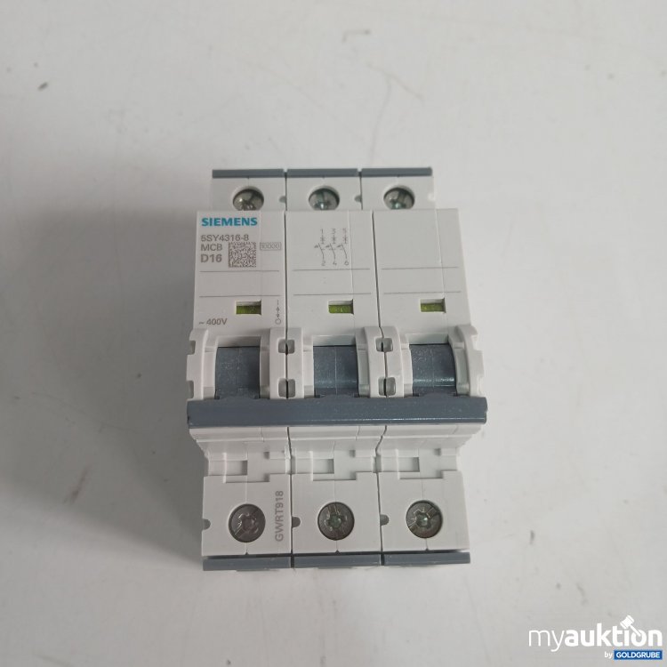 Artikel Nr. 956963: Siemens Leistungsschutzschalter 3polig 5SY4316-8  