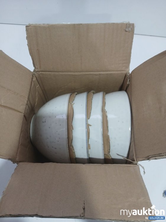 Artikel Nr. 959963: Keramik Schale Weiß  ⌀17xH8cm 4Stk