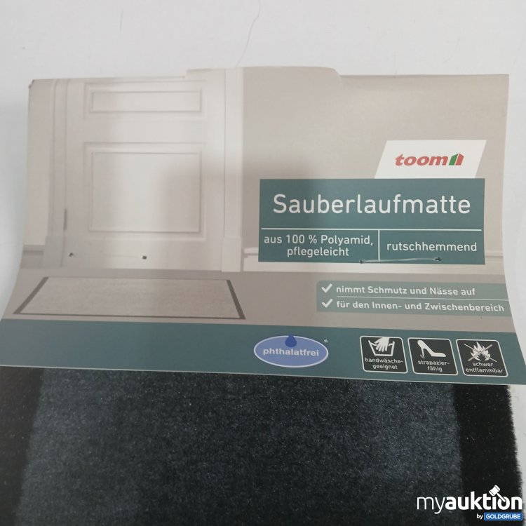 Artikel Nr. 444964 Artikel Nr. 444964: Toom Sauberlaufmatte rutschhemmend ca 25x75cm Anthrazit