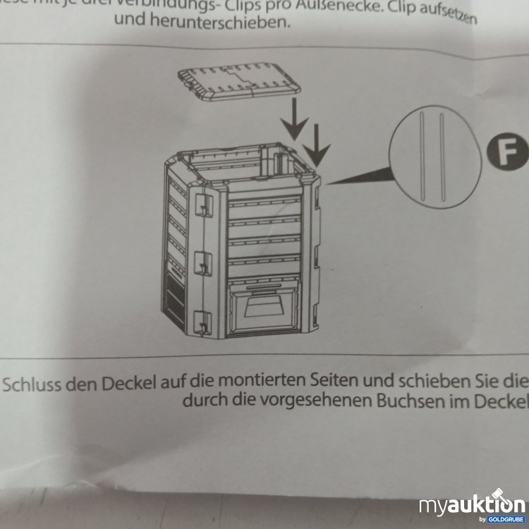 Artikel Nr. 445964 Artikel Nr. 445964: Schnellkomposter schwarz Art.nr. 930966 380L