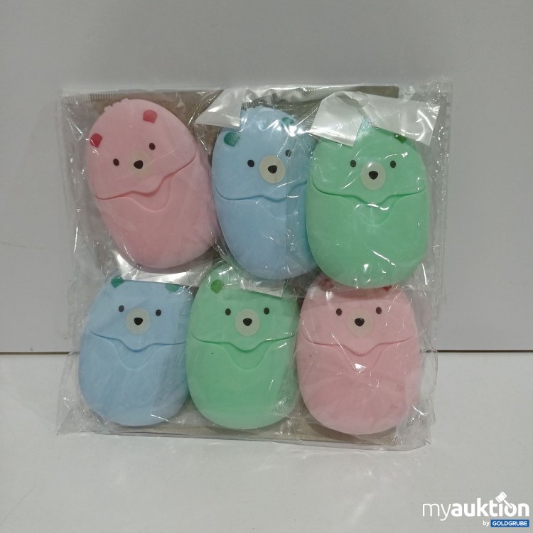 Artikel Nr. 898964: tragbare Seifenblätter in Bärenbehältern 6Stk.