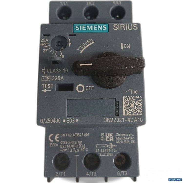 Artikel Nr. 956964: Siemens Sirius Leistungsschalter 3RV2021-4DA10 