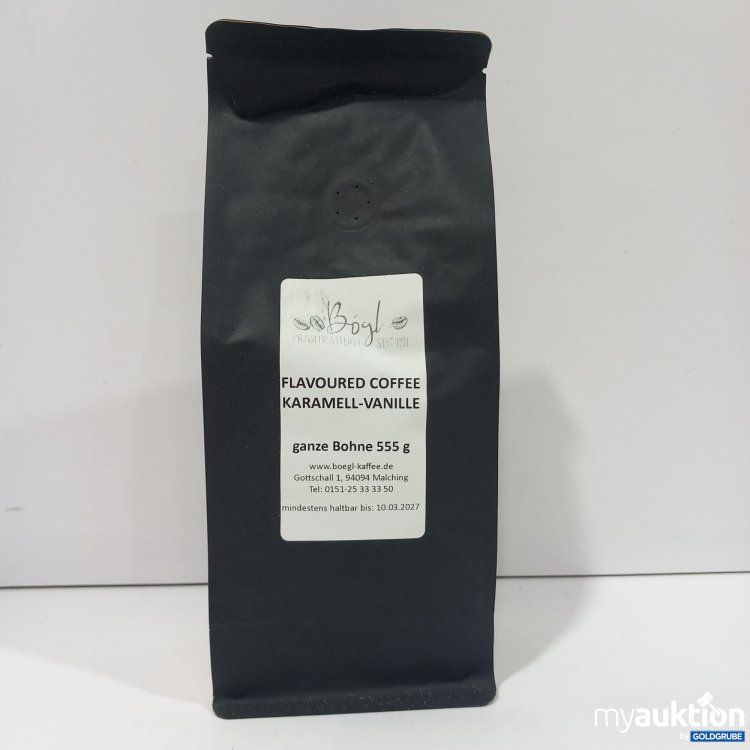 Artikel Nr. 868965: Bögl Flavoured Coffee Karamell-Vanille ganze Bohne 555g