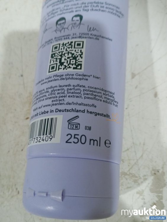 Artikel Nr. 983965 Artikel Nr. 983965: Jean&Len Duschgel Mango Maracuja 250ml