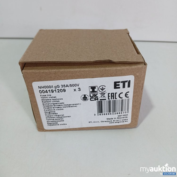 Artikel Nr. 436966 Artikel Nr. 436966: Eti NH000/l cG 34A/500V Sicherungseinsatz
