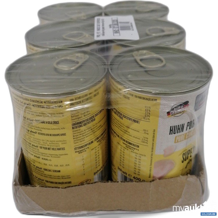 Artikel Nr. 897966: Macs Super Food Huhn pur mit ganzen Herzen 6x400g