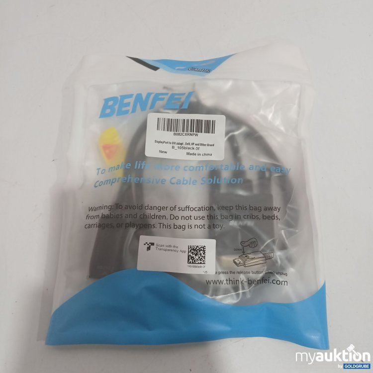 Artikel Nr. 910966: Benfei DisplayPort to DVI Adapter 