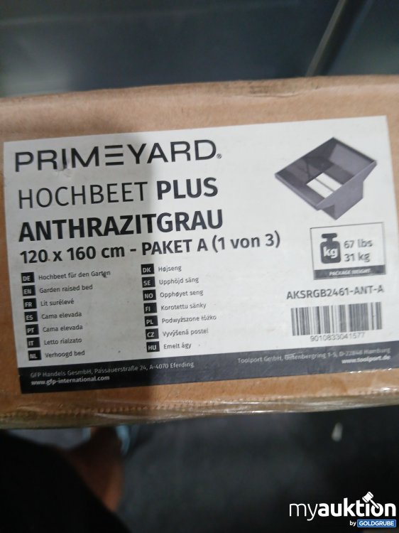 Artikel Nr. 442967 Artikel Nr. 442967: Primeyard Hochbeet plus Anthrazitgrau 120x160cm