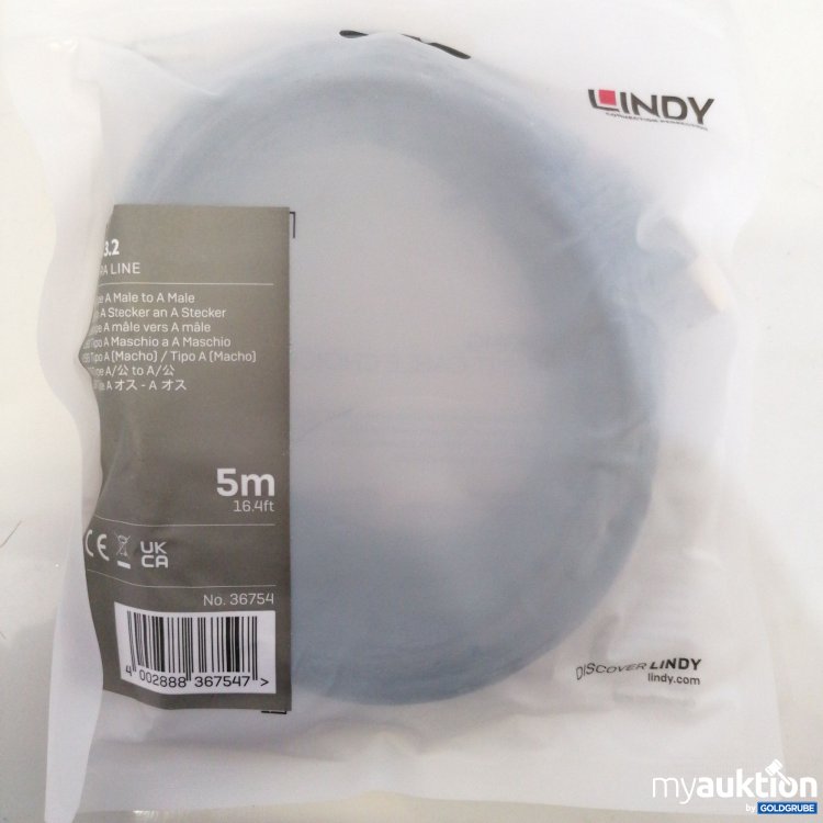 Artikel Nr. 770967 Artikel Nr. 770967: Lindy USB 3.2 Anthra Line 5m