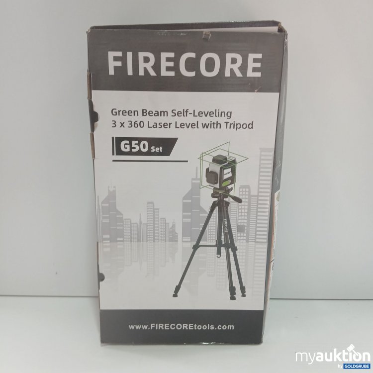 Artikel Nr. 832967 Artikel Nr. 832967: Firecore Green Beam Self-Leveling 3x360 Laser Level with Tripod G50 Set