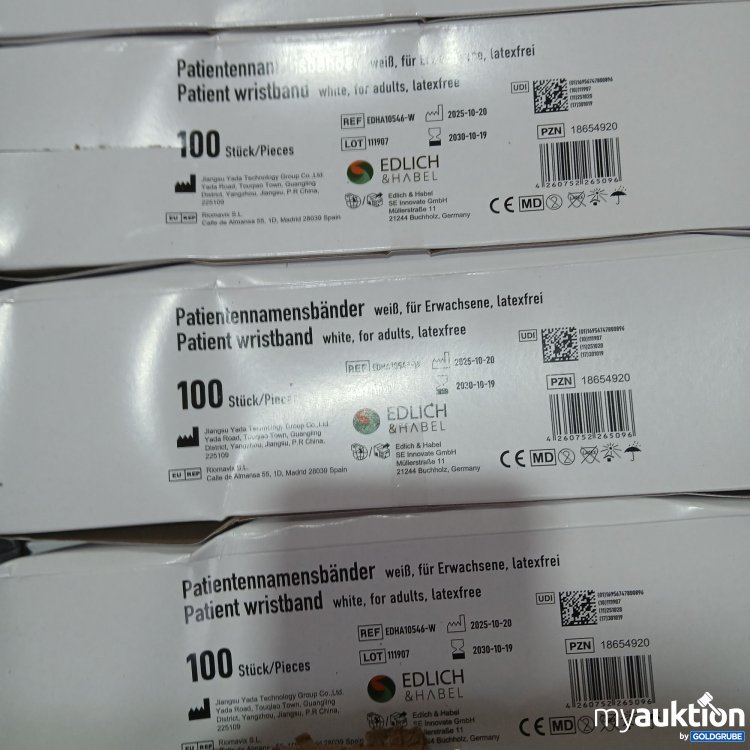 Artikel Nr. 995967: Patientennamensbänder 50x100stk 
