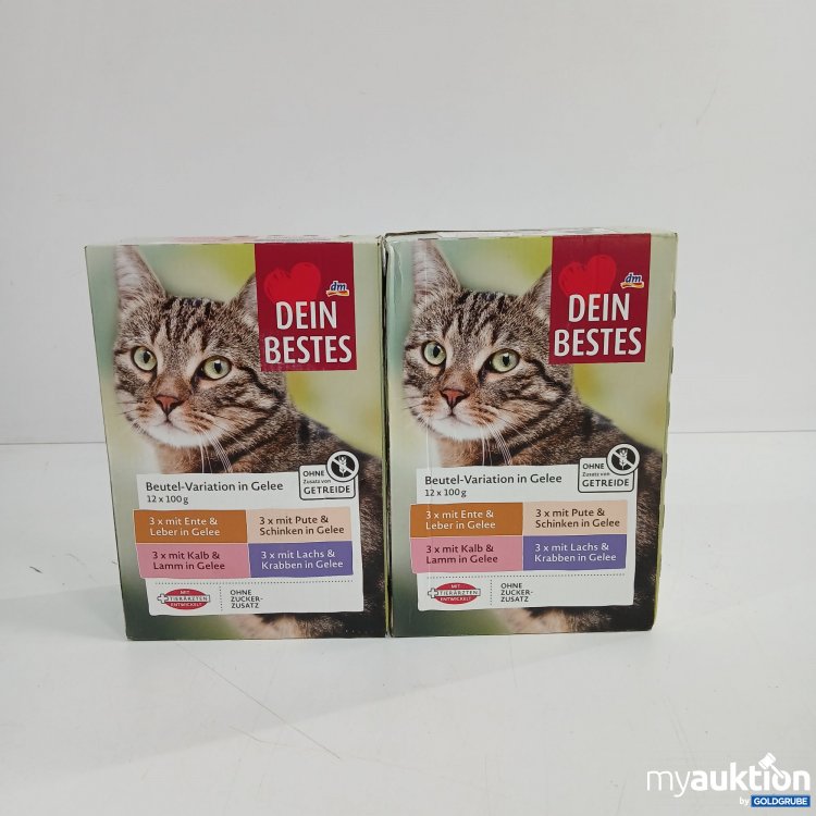 Artikel Nr. 804968 Artikel Nr. 804968: DM Dein Bestes Katzenfutter Beutel Variation in Gelee 12x100g