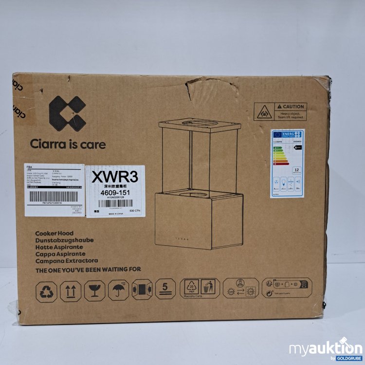 Artikel Nr. 816968 Artikel Nr. 816968: Ciarra Dunstabzugshaube Model: CBCB4850, 535x370x425 mm