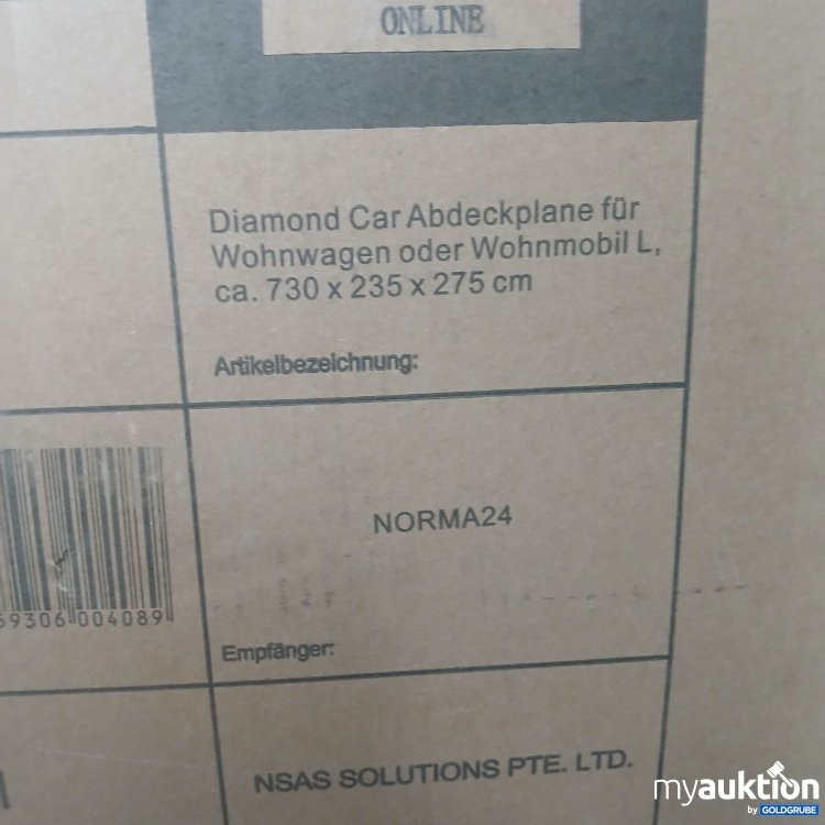 Artikel Nr. 843968 Artikel Nr. 843968: Diamond Car Abdeckplane für Wohnwagen oder Wohnmobil L ca. 730x235x275cm