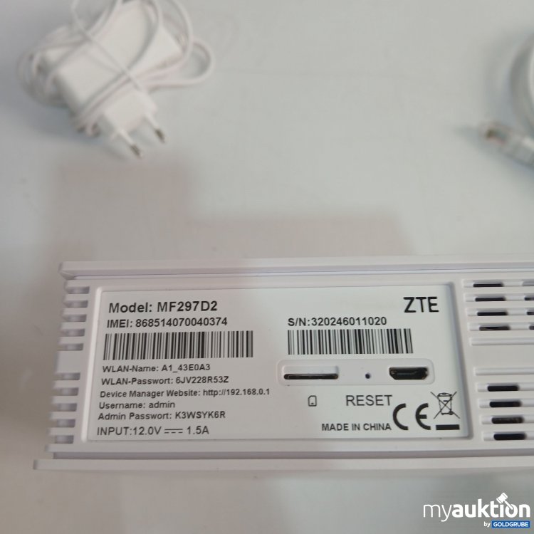 Artikel Nr. 852968: ZTE WLAN MF297D2 