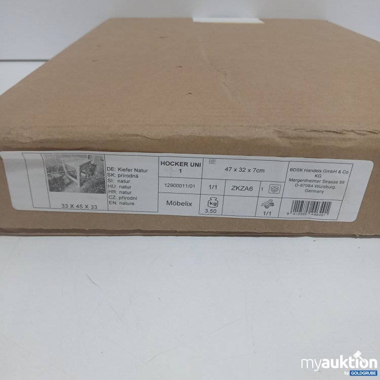 Artikel Nr. 882968: Möbelix Hocker Uni Kiefer Natur 33x45x33cm 