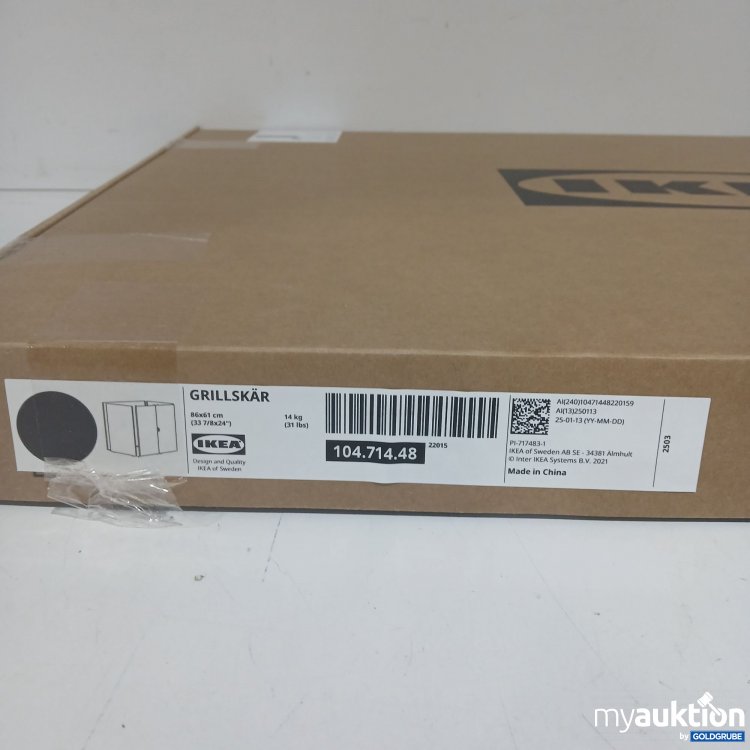 Artikel Nr. 887968: Ikea Grillskär 86x61cm 104.714.48 Schwarz 