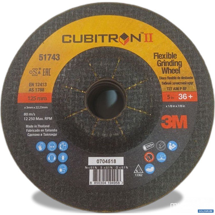 Artikel Nr. 929968: 3M Cubitron II Flexible Grinding Wheel 51743 10stk