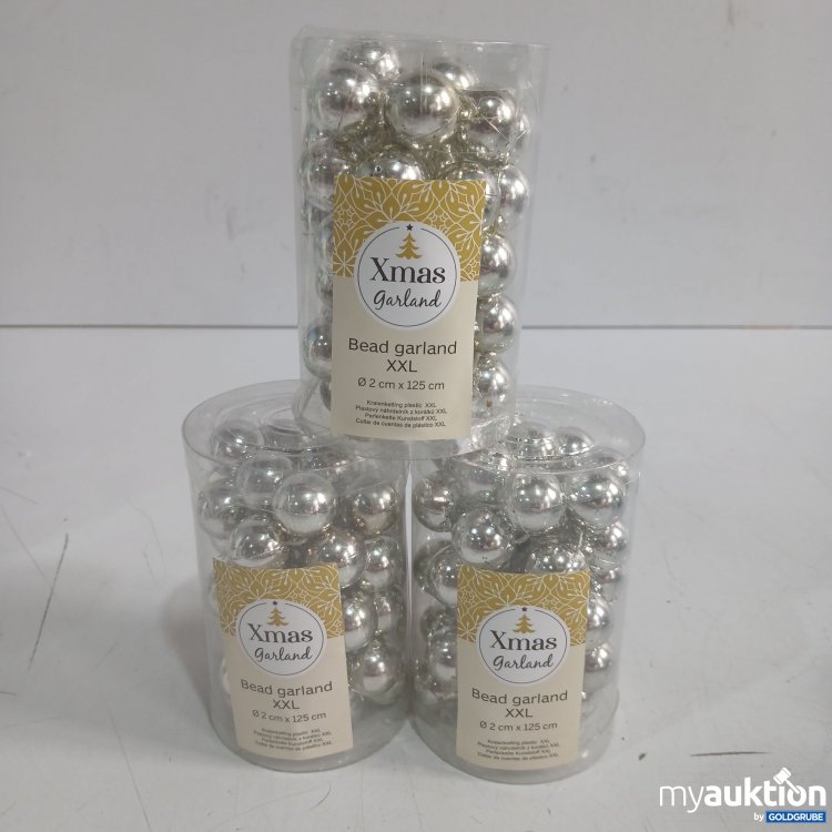 Artikel Nr. 939968 Artikel Nr. 939968: Xmas garland Bead garland XXL ø2cm x 125cm 3Stk
