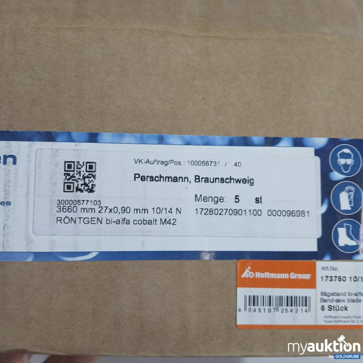 Artikel Nr. 439969 Artikel Nr. 439969: Röntgen Metallsägebänder 5Stk 3660mm 27x0,90mm 10/14 N