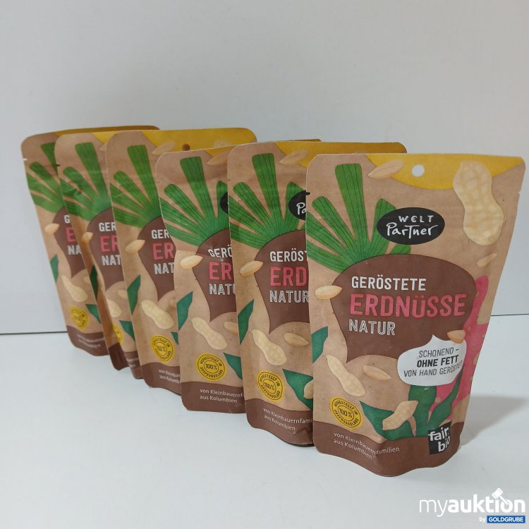 Artikel Nr. 834969: Welt Partner Geröstete Erdnüsse 6x150g 