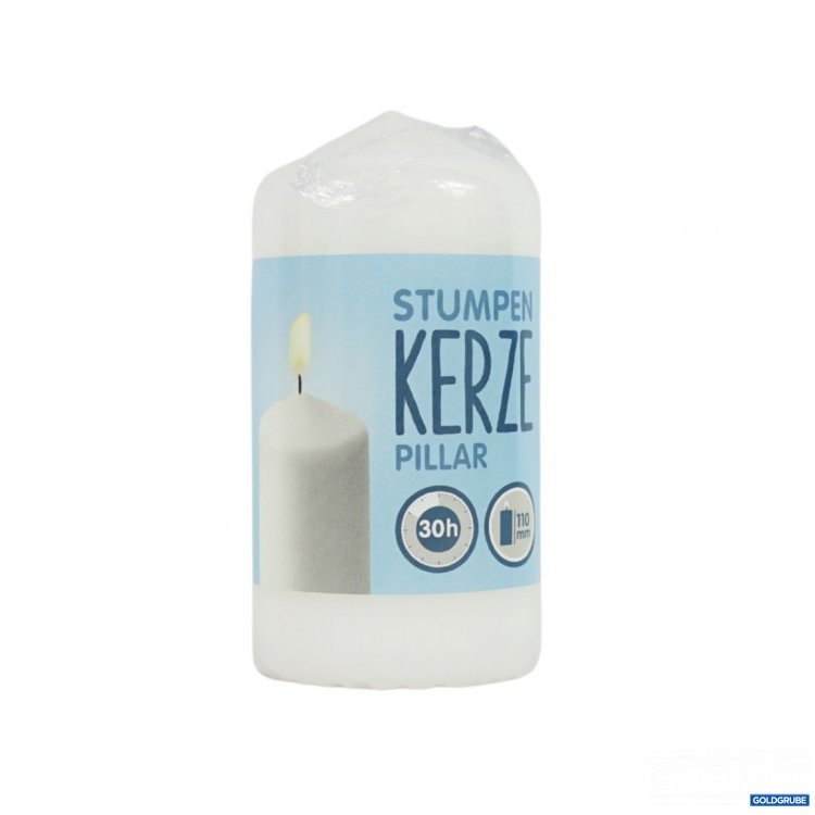 Artikel Nr. 917969 Artikel Nr. 917969: Stumpenkerze weiss 6 x 11 cm