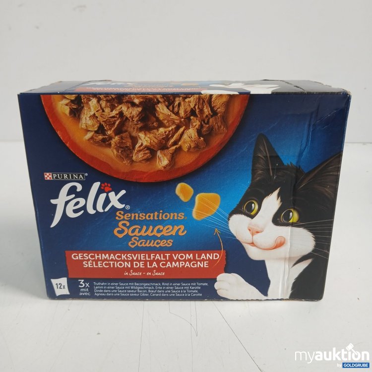 Artikel Nr. 463970: Purina Felix Sensations Saucen Katzenfutter Geschmacksvielfalt vom Land 12x85g