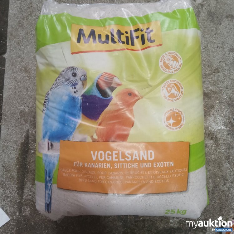 Artikel Nr. 464970: MultiFit Vogelsand für Kanarien, Sittiche und Exoten 25 kg