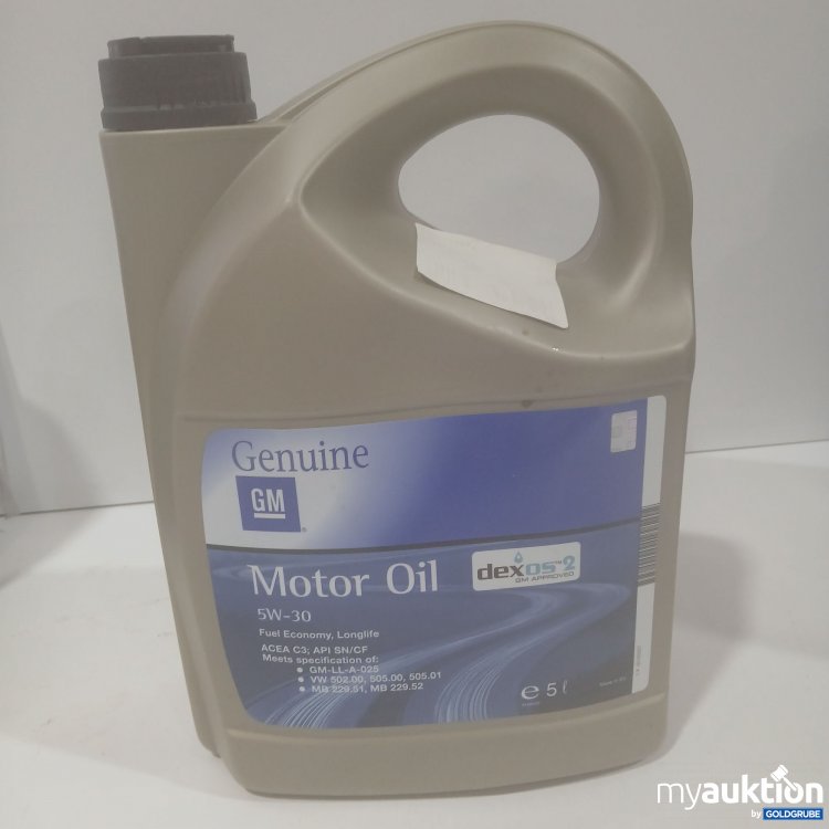 Artikel Nr. 870970 Artikel Nr. 870970: Genuine GM Motoröl 5W-30 5L
