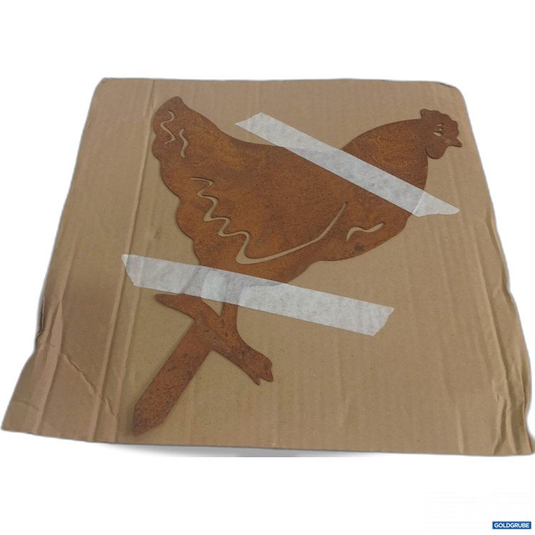 Artikel Nr. 919970: Hühnerfigur Deko rostig