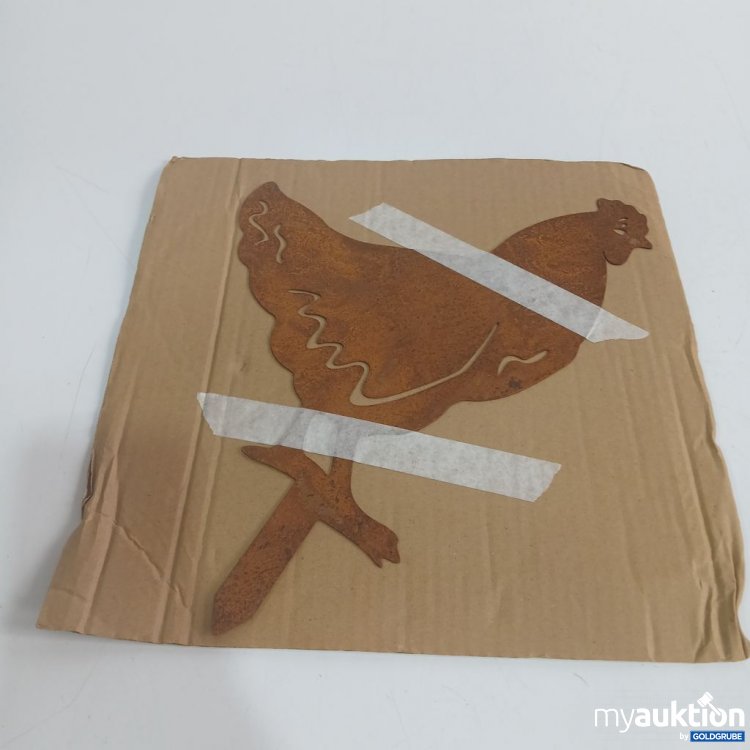 Artikel Nr. 919970: Hühnerfigur Deko rostig