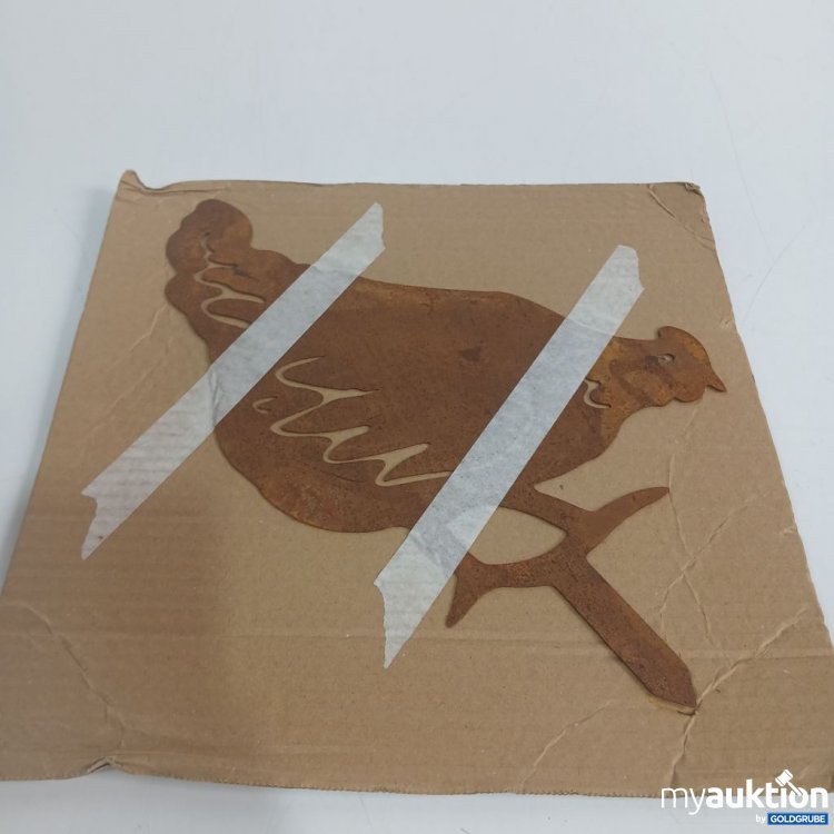 Artikel Nr. 919970: Hühnerfigur Deko rostig