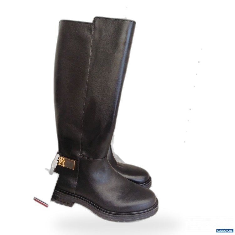 Artikel Nr. 976970: Tommy Hilfiger TH Logo Leather Long Boot