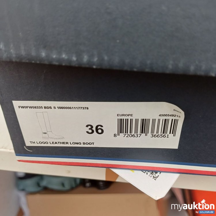 Artikel Nr. 976970: Tommy Hilfiger TH Logo Leather Long Boot