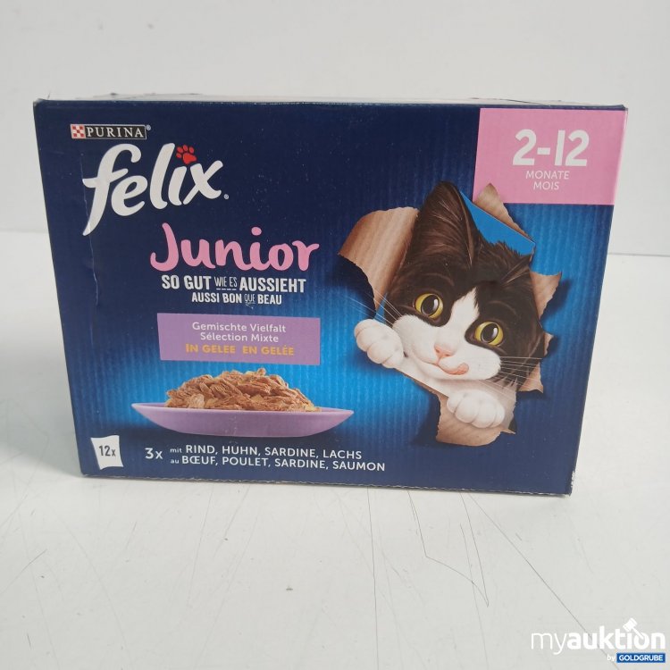 Artikel Nr. 463971: Purina Felix Junior Katzenfutter gemischte Vielfalt in Gelee 12x85g