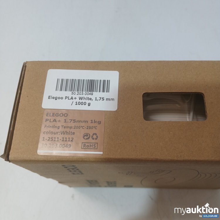Artikel Nr. 467971 Artikel Nr. 467971: Elegoo 3D Printer Filament PLA+ 1,75 mm 1 kg Weiß