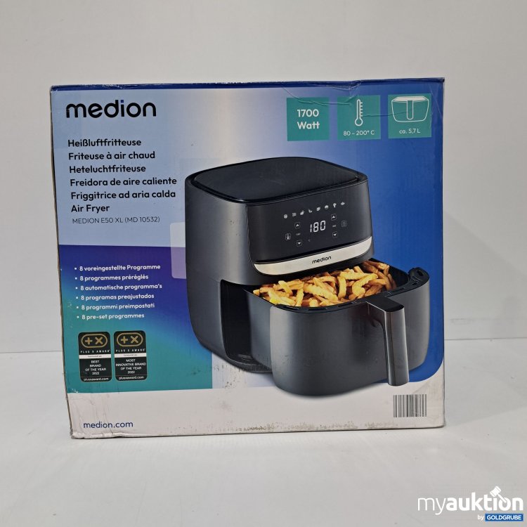 Artikel Nr. 816971 Artikel Nr. 816971: Medion Heißluftfritteuse 1700W, ca. 5.7L, 80-200 Grad C
