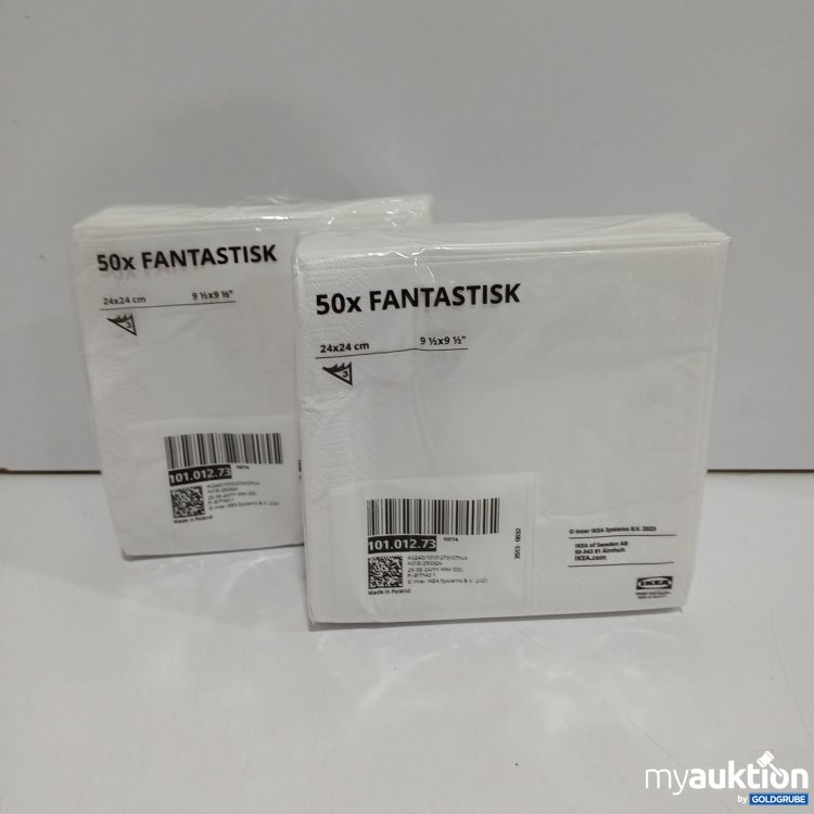 Artikel Nr. 894971: IKEA Servietten weis, 24x24cm, 2x50Stk