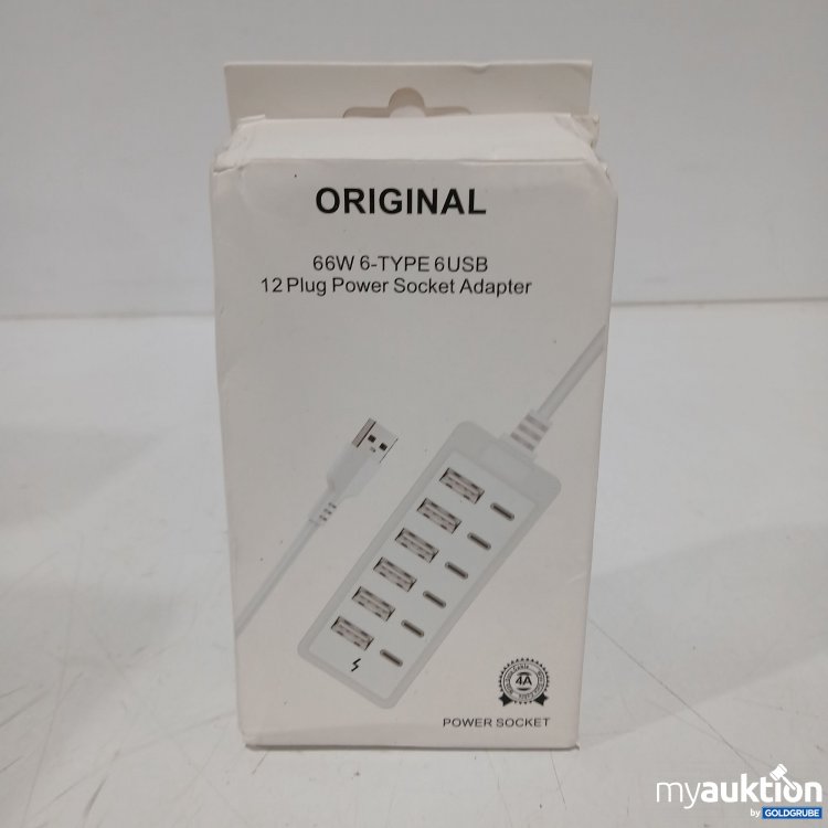 Artikel Nr. 889972: Power Socket 66W 6 Type 6 USB 12 Plug Power Socket Adapter 