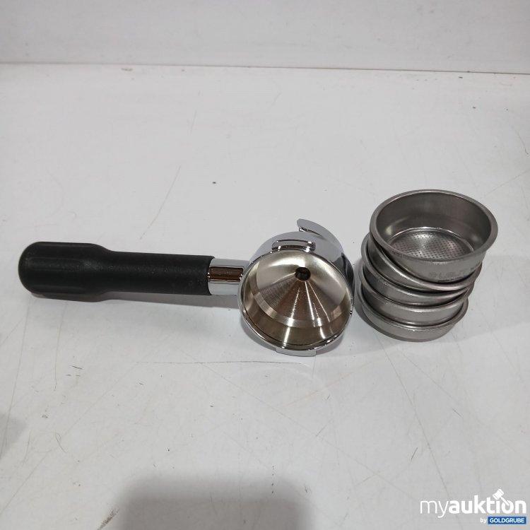 Artikel Nr. 896972 Artikel Nr. 896972: Lelit Filterhaltwr Schwarz doppel mit Einsätzen 57mm W106206