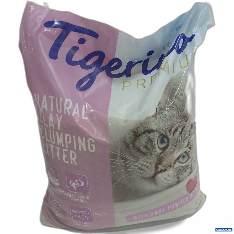 Artikel Nr. 950972: Tigerino Natural Clay Clumping Litter with Baby Powder Scent 12kg 